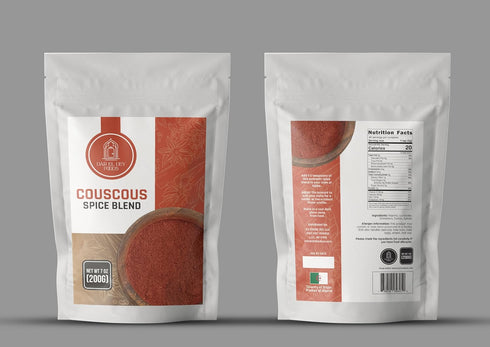 7oz (200g) North African Couscous Spice Blend - XL Family Size - Perfect for Couscous, Slow Cook, Marinades, Stews
