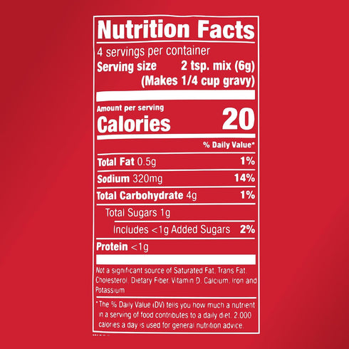 0.87 oz McCormick Chicken Gravy Mix