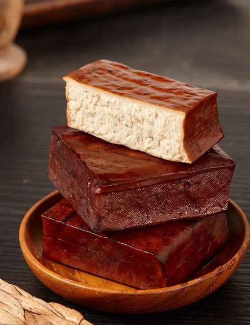 mentangzhao Tofu205g/7.1oz,2Pcs/bagBaked Smoked Tofu Made with Dried Soy Beans Fried Tofu For Asian Style Vegetarian
