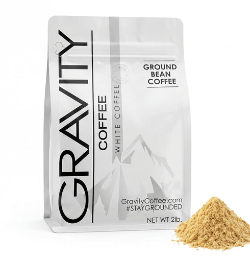 Gravity Coffee 2lb Signature White Coffee, Bag of Ground White Coffee, Nutty