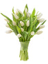 Blooms2Door Flowers - Mother's Day Collection - 20 White Tulips without vase.