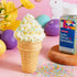 120g Pastel Sanding Sugar, - Blue Green Pink Yellow Edible Sparkling Sugar Crystals for Spring Baking Decorations
