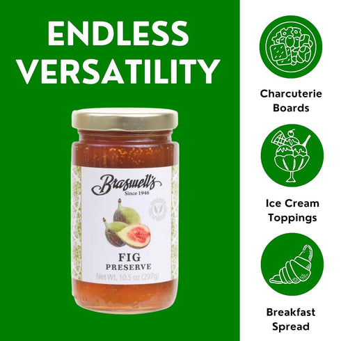 10.5 OZ (Pack 2) Braswell's Pure Fig Preserves
