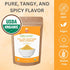 Powder-16 Oz. SPICY ORGANIC Ground Yellow Mustard Seeds Certified USDA Organic - The Perfect Pickling Spice for Cooking