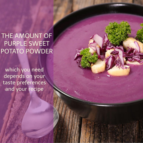 8 oz Purple Sweet Potato Powder, Pure All Natural Purple Sweet Potato Powder for Baking, Flavoring, Smoothies