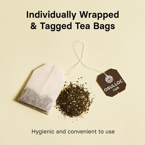 OSULLOC Canola & Apricot Tea - Premium Blended Tea from Jeju, 20 Count Tea Bag Series