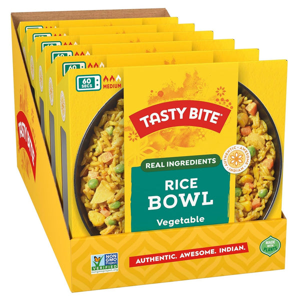 Tasty Bite Vegetable Biryani Rice Bowl, Ready to Eat, Microwaveable, Gluten Free,