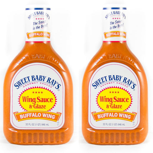 Sweet Baby Rays Wing Sauce and Glaze, Buffalo Wing, 32 Fl-oz (Pack