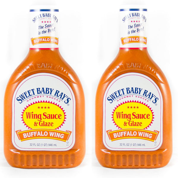 Sweet Baby Rays Wing Sauce and Glaze, Buffalo Wing, 32 Fl-oz (Pack