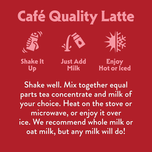 32 oz, 5 (Pack 6) STASH Double Spice Chai Latte - Dairy Free Plant Based Tea Concentrate - Caffeinated - fl Servings