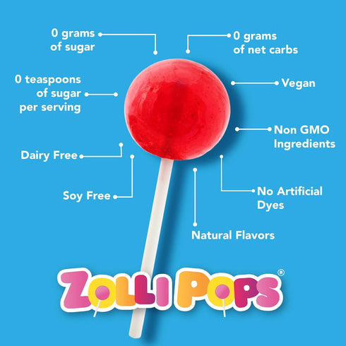 Zollipops Easter Variety Pack - Clean Teeth Lollipops, Anti-Cavity, Sugar-Free Candy, Assorted, 3.1 oz Bag