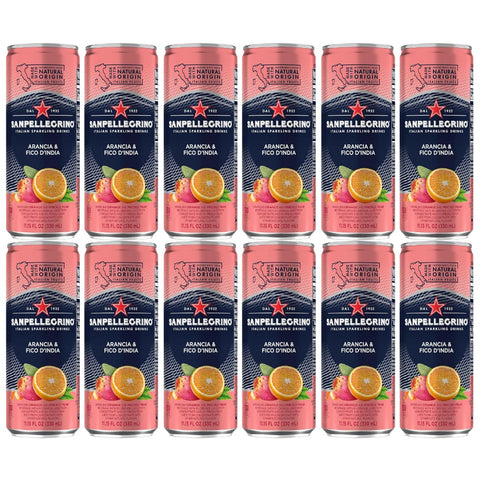 San Pellegrino Prickly Pear Sparkling Beverage 12 Pack, 11.15 fl oz Cans