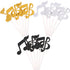 72 Pieces Glitter Music Notes Cupcake Toppers - Cake Toppers Picks for Food, Fruit, Birthday Party Decoration