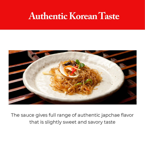Wang Japchae Sauce, Savory & Slightly Sweet, 16.93 Ounce for Vermicelli & Glass Noodles