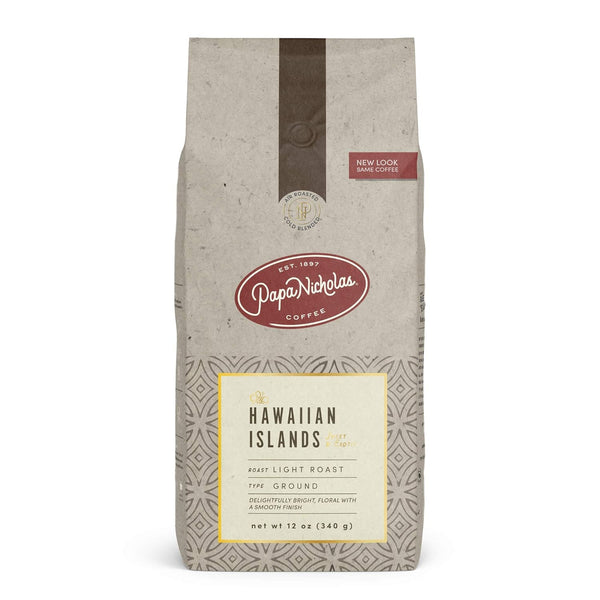 Papanicholas Coffee Ground Coffee, Hawaiian Islands Blend, 2 Pound