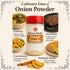 3oz 100% Onion Powder - Pure Ground Dehydrated Onion, No Fillers, Non-GMO All-Purpose Cooking Spice for BBQ, Meat
