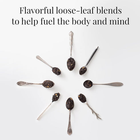 1 lb 200 The Republic of Tea Vanilla Almond Full-Leaf Loose Black Tea Bag| Steeps Cups | Caffeinated