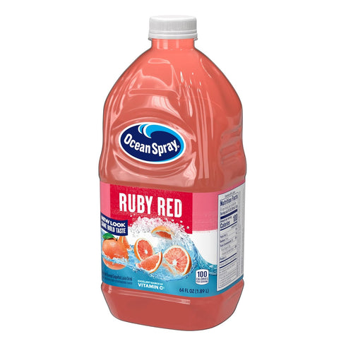 64 Oz Pack 3 Ocean Spray Ruby Red Grapefruit Juice Drink, Fl | Bottle |