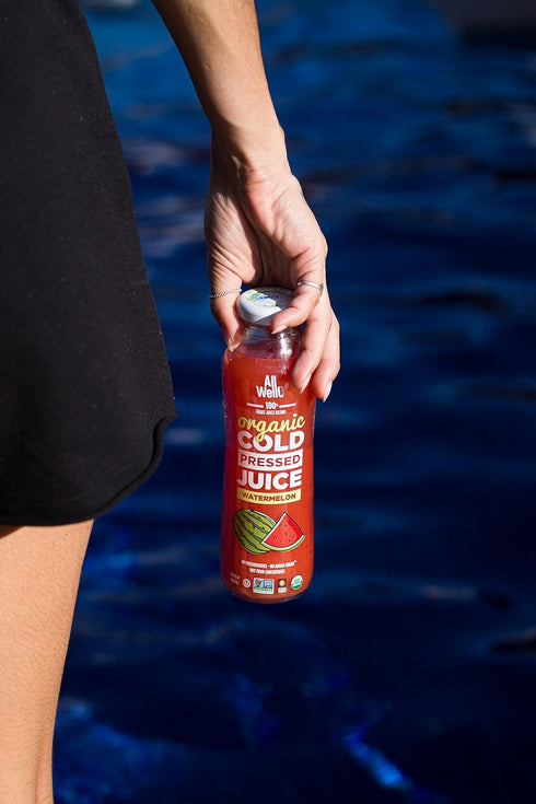 12 Pack) AllWellO Organic Cold Pressed Juice Drinks with Real Fruits and Vegetables Gluten Free Non-GMO Healthy Juices