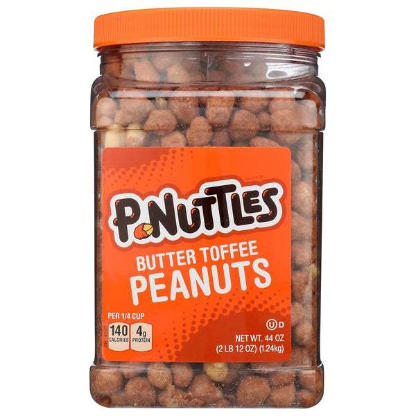 P-Nuttles Butter Toffee Covered Peanuts, Sweet Salty Snack, Nuts, Made in USA,