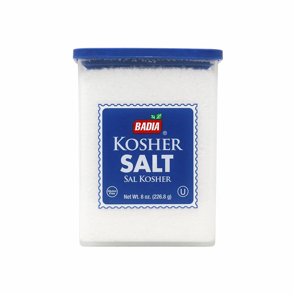 Badia Kosher Salt, 8 oz Essential Kitchen Kosher Salt for Grilling, Cooking