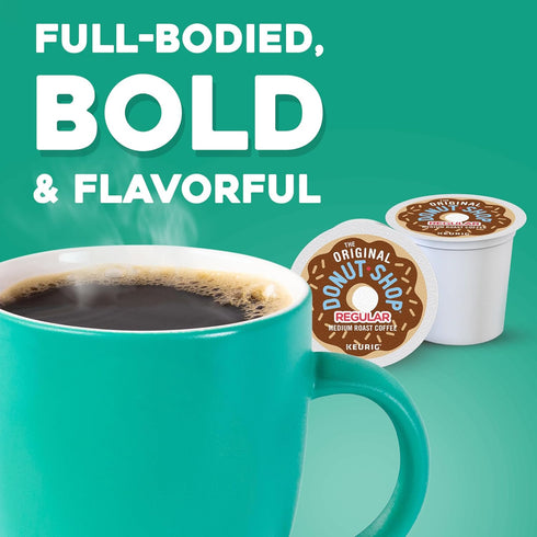 60 Count, (6 Packs 10) The Original Donut Shop Regular, Keurig Single Serve K-Cup Pods, Medium Roast Coffee