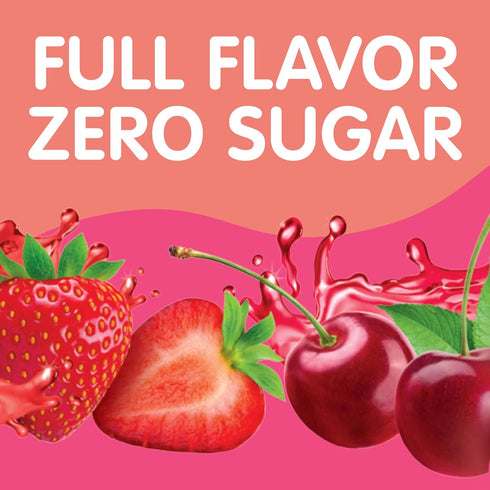 Snack Pack 3.25 oz., 12-Count Pack Zero Sugar Strawberry and Cherry Flavored Low Calorie Juicy Gels Cups, Family