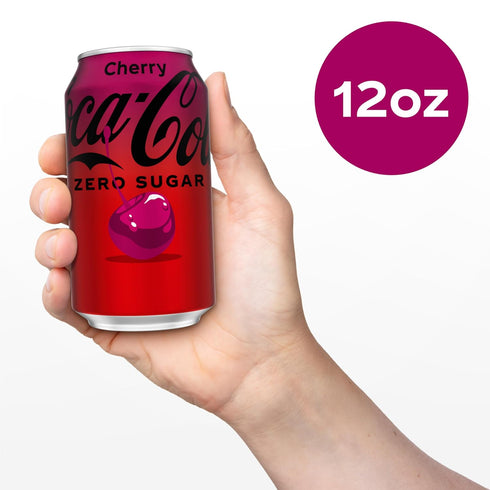 12 Oz (pack 12) Coca-Cola Cherry Zero Soda, Fl