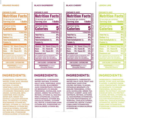 Pack, 17 Oz (Pack 24) Sparkling Ice Very Berry Variety Fl