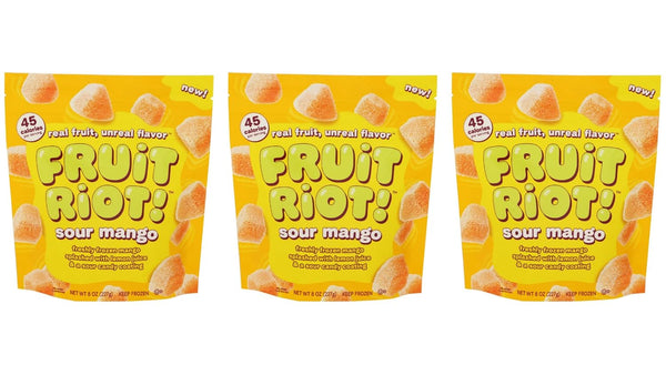 generic - Fruit Riot Candy Frozen Sour Mango, 8 OZ - 3 Pack