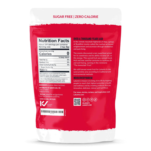 5 LB Lakanto Monk Fruit Sweetener With Erythritol, White Sugar Substitute From Monk Fruit Extract, Classic White Sugar