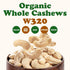 1 Food to Live - Organic Cashews, Pound Whole, Unsalted, Non-GMO, Kosher, Raw, Vegan, Bulk