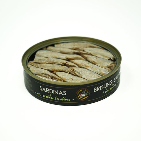 6 Pack 5.6 oz Packed Grilled Catch - Flavor Canned Sardines Variety Fish Sampler European Brisling Sardines in Olive