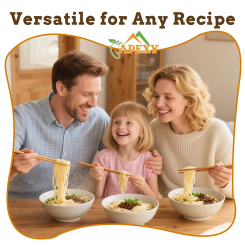 APEXY 3 21.15oz Japanese Style Fresh Udon Noodles, Authentic Sanuki Jumbo Chewy Noodles, Quick & Easy Meal Solution