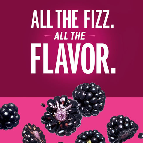 8.4 OZ, 24 IZZE Sparkling Water Juice Beverage Blend, Blackberry, No Sugar Added, FL Cans