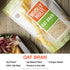 400g*4 Pack, Wholly Moly! Oat Bran, Instant Oatmeal, Original High Fiber, No Sugar Added, All Natural, Vegan Friendly