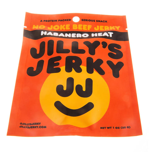 Jilly's Jerky Habanero Heat (6 PACK) Hand Crafted Small Batch Artisan High Protein Clean