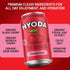12 OZ 12 Pack HYODA Cherry Soda, Gluten Free and Vegan Sparkling Electrolyte Drink, Made with Organic Cherry Juice