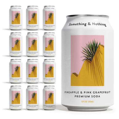 Something & Nothing Pineapple & Pink Grapefruit Flavoured Sparkling Water | Lightly