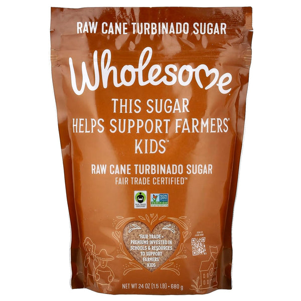 Wholesome Sweeteners Raw Fair Trade Certified Sugar Cane, 24 oz