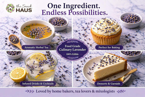 4 oz Culinary Dried Lavender Flowers Food Grade Lavender Buds for Tea, Baking & Lemonade Sweet Floral Herb