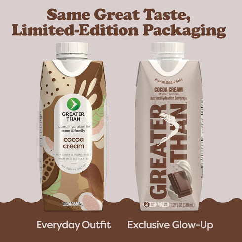 12 Pack Greater Than Nutrient Hydration Beverage, Electrolyte Drink for Gut Health & Energy with Coconut Water