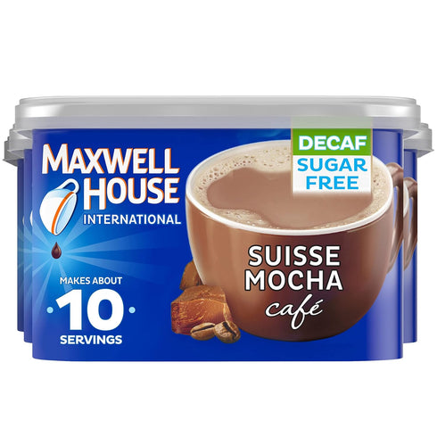 Maxwell House International Suisse Mocha Caf-Style Decaf Sugar Free Instant Coffee Beverage