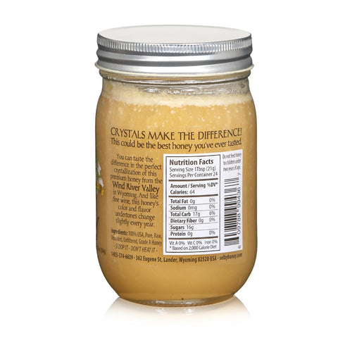 Selby 16 Oz, Pack 2 Family Honey - Pure Raw Wyoming Clover