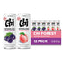 11.16 oz (Pack 12) CHI FOREST Sparkling Water Beverage, Peach & Grape drinks, Zero Sugar or Artificial Flavor, fl Cans