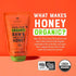 100% 14 oz. Nate's Organic Honey - Pure USDA Organic Raw & Unfiltered Honey - Two No-Drip Sustainable Squeeze Pouches