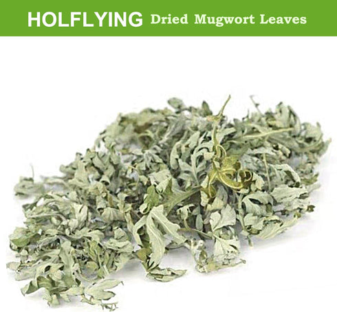 HOLFLYING 7.0oz(200g), 100% Dried Mugwort Leaves, Natural Artemisia Vulgaris Herbal Loose Leaves, Natural Mugwort Loose