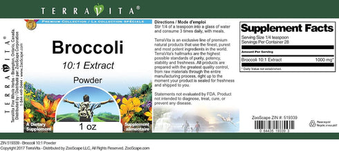Terravita 10:1 (1 oz, 519339) Broccoli Powder ZIN: