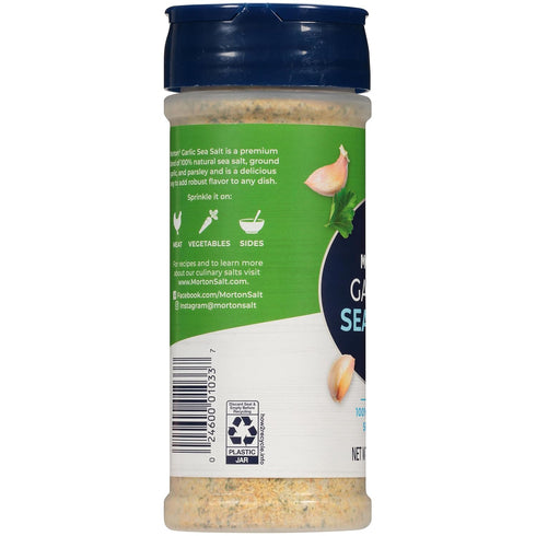 8.5oz, 2 Pack Morton Morton Garlic Sea Salt