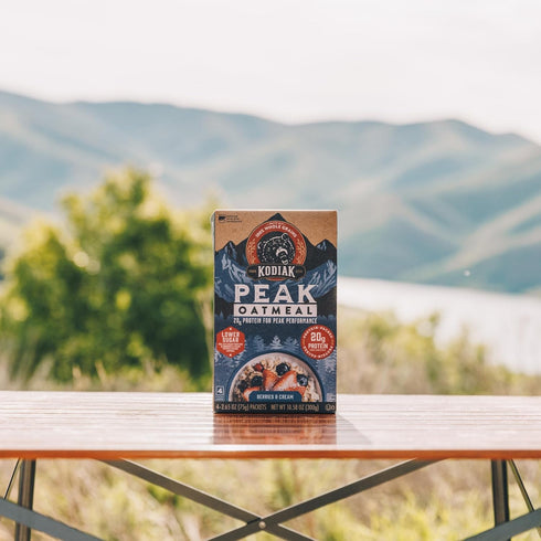 Packets, Protein,100% 6 4 packets 24 packets) Kodiak Cakes Peak Instant Oatmeal Berries & Cream, High Whole Grains, box